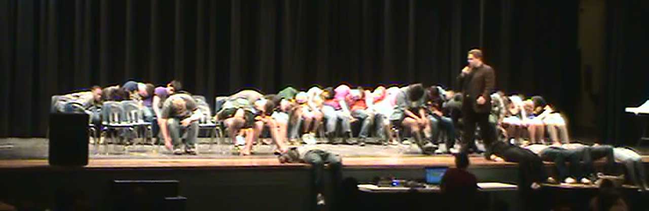 Comedy Hypnosis Shows during school assembly